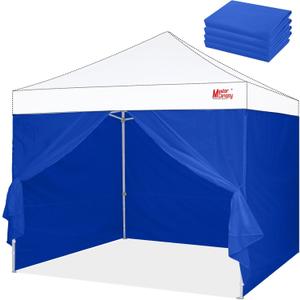 MASTERCANOPY Pop-up Canopy Sidewall Kit, 3 Sidewalls & 1 Doorwall Only, Excluding top and Frame (Blue)