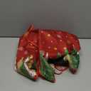 AVOIN colorlife Christmas Star Snowflake Red Christmas Tree Skirt 36 Inch, Fir Pine Spruce Winter Holiday Tree Mat Decoration