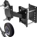 Spare Tire Carrier, Boat Trailer Spare Tire Mount, Heavy Duty Tire Holder Bracket for Utility Trailer Tires, Universal Fits 5x4.5, 5x5, 4x4, 6x5.5 Bolt Patterns On UTV/RV Trailer , Holds up to 350 Lbs