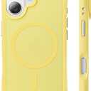 ORNARTO for iPhone 17 Case 6.3", 20FT Military-Grade Drop Protection, Compatible with MagSafe, Slim Matte Clear Anti-Fingerprint Shockproof Protective Cover, Light Yellow