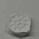 2pcs Ceramic Escargot Dish with 12 holes 9.2 Inch Snail White Ceramic Plates Diet Plate