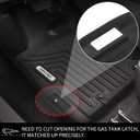 OEDRO Floor Mats for 2018-2023 Subaru Crosstrek / 2018-2023 Impreza, Custom Fit for Subaru Crosstrek Accessories TPE All Weather Waterproof Car Floor Mats, Black, 