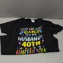 OMG It's My Husband's 40th Birthday Sweet 40 Years Old T-Shirt, M, Black