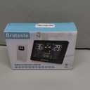 Brataste Weather Station Wireless Indoor Outdoor, Thermometer Wireless with Remote Sensor, Home Weather Station, Color Display Digital Weather Forecast, Humidity, Atomic Clock, Air Pressure for Home (Black), 7.5" 