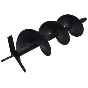 8-in Earth Auger Drill Bit, Garden Plant Flower Auger Rapid Planter Compatible Gas Powered Post Fence Hole Digger with 3/4 Shaft