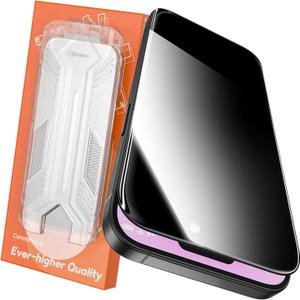 360 Privacy Screen Protector for iPhone 14 Pro Max,Full Coverage 9H+ Hardness Tempered Glass Easy Installation Anti Spy Private Bubble-Free