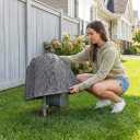 Fake Rock Covers Medium 18.5x12.2x13.5 Inch – Grey Utility Covers for Outside, Faux Rock Covers for Landscaping AC Units, Hose Reels & Electrical Boxes