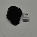 BECUS Afro Curly Wigs for Black Women Heat Resistant Brazilian Remy Human Hair Wigs(8 inches Natural Spiral Black #1B)