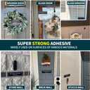4 x No Soliciting Sign for House Front Door, No Silication Solicitation Solicitors for Home and Business, Strong Adhesive Tapes,8.0 2.3 Inch for Front Door, Window, Walls and Mailbox