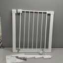 Safety 1st Easy Install Walk Thru Baby Gate for Doorway With Door, Dog Gates, Fits 29"-38", Easy Install 28" Tall, White