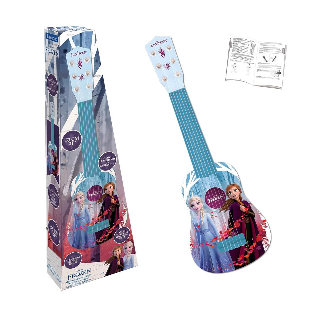 Lexibook, Frozen, My First Guitar for Children, 6 Nylon Strings, 21" Long, Guide Included, Blue, K200FZ