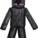 Enderman Costume, Inflatable Minecraft Costumes for Kids, Child Size Fan Operated Expandable Blow Up Suit Black