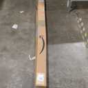 Amazon Basics Tension Curtain Rod, Adjustable 54-90" Width - Nickel, Classic Finial