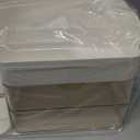 Makeup Organizer with Drawers,Large Capacity Countertop Organizer for Vanity,Bathroom and Bedroom Desk Cosmetics Organizer,Easy To Storage Skincare,Brushes, Eyeshadow,Lipstick (All Cream, Large)