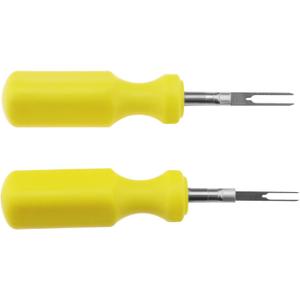 2PCS Car Terminal Removal Tool 2mm & 3mm Wire Connector Pin Release Puller Stainless Steel Pin Extractor Dismount Tool for Mechanical Repair Tool