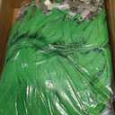 Marspark 200 Pcs Name Tag Lanyards with ID Holder Lanyards for ID Badges Resealable Flat Neck Name Tag with Clip Waterproof Plastic Clear Badges Bulk for School Office Supplies (Dark Green)