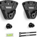 monTEK No Stud TV Wall Mount for 32-100 Inch TVs, Holds up to 220 lbs, Heavy Duty Studless No Drill TV Mount for Drywall & Concrete, Ultra Slim 0.9" Low Profile, Max VESA 1000x600mm, Renter-Friendly