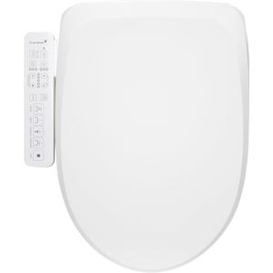 SmartBidet SB-2600 Electric Bidet Seat for Elongated - Electronic Heated Toilet Seat with Warm Air Dryer and Temperature Controlled Wash Functions (Unlimited Hot Water)