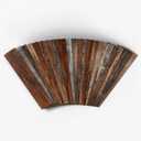 24pcs Self-Adhesive Backsplash Rustic Wood Grain Vinyl Foam Stickers - Waterproof, Easy to Apply, Removable Peel & Stick Wallpaper for Ceiling Wall DIY Decor 4x20 Inches (JMBSDKCFT05)