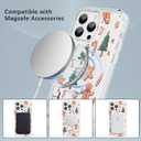 Christmas Case for iPhone 13/14,Cute Gingerbread Man Clear Magnetic Case,Compatible with MagSafe,Soft TPU Bumper Shockproof Protective Cover with Built-in Magnet Ring for Women