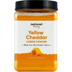 Nutricost Pantry Yellow Cheddar Cheese Powder (2.5 Pounds Per Bottle)
Powdered Cheese, Great for Cooking, Baking, Popcorn, and More!