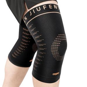 JIUFENTIAN Copper Knee Sleeve,Copper Knee Braces for Women and Men Arthritis,ACL, Tendinitis, Meniscus Tear, Joint Pain Relief, Running, Working Out, Fitness, Weightlifting (Large)