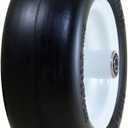 Marathon 01410P 5" hub, 3/4" Bushings 11x4.00 Flat Free Lawnmower Tire on Wheel