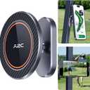 A2C Alloy Magnetic Golf Cart Phone Holder Compatible with MagSafe iPhone 16 Pro Max Plus 15 14 13 12 Mini Fits EZGO, Club Car, Yamaha, Icon, Golf Cart Accessories Essentials Gift for Friend Men Women (Iron Gray)