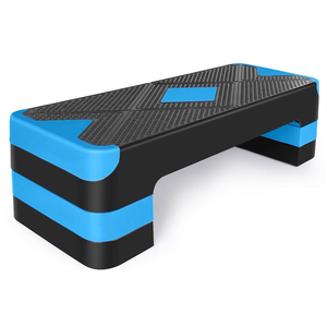 Adjustable Workout Aerobic Stepper in Fitness & Exercise Step Platform Trainer 3 settings adjustable height 4-6-8