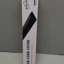 D-Line Half Round Cord Hider, Patented Cable Cover, Hide TV Wall Mount Wires, Raceway for Cords, Decorative Wire Covers, Paintable, Adhesive Cable Concealer - 2X 1.18in W x 0.59in H x 39in L - Black