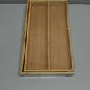 Large Bamboo Silverware Drawer Organizer Tray Kitchen Tool Drawer Divider Organizers Storage Expandable Cooking Utensil Organizer Wooden Cutlery Tray Spoon Flatware Organizers Utensil Holder Drawers ((8"-12.6")x 15.7")