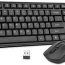 Wireless Keyboard and Mouse,Rii RK209 2.4G Full-Sized Quiet Wireless Ergonomic Keyboard,Quiet Typing and Clicking,Adjustable 5000 DPI Mouse for PC, for Windows,Mac