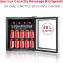 Frigidaire EFMIS164 60 Can, Glass Door Beverage Center Refrigerator, 70-CAN