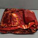 YOSTEV Red Christmas Curtain for Living Room 2 Panel Set, Red Xmas Velvet Window Curtains 84 Inch Long, Sparkle Reindeer Snowflake Thermal Insulated Room Darkening Decoration Curtains, 52x84 Inch (Elk)