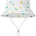 Komorebi Baby Sun Hat Breathable Kids Bucket Hat with UV Protection Wide Brim Toddle Sun Hat for Boy Girl Cute Size Large