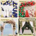 GIB 6.5FT Heavy Duty Backdrop Stand with Base, Gold Metal Square Wedding Arch Balloon Frame Background Decor for Shower Birthday Parties Anniversary Ceremony Decoration