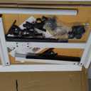 Adjustable End Table Overbed Bedside Table with Wheels, Standing Medical Desk Laptop Computer Cart for Hospital and Home Use,White