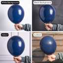 PartyWoo Navy Blue Balloons 50 pcs 12 Inch Matte Dark Blue Latex Helium Balloons for Graduation New Year Weddings Father's Day Sports Theme Baby Shower Birthday Party Decorations Blue-Y72