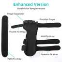 Fanwer Resting Hand Splint with Finger Separators - Hand Brace for Finger Contractures - Night Immobilizer Support for Carpal Tunnel Wrist Pain - Thumb Stabilizer Strap For Correction & Comfort (Left), Medium