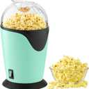 Hot Air Popcorn Maker, 12-Cup Electric Pop Corn Popper machine with Measuring Cup & Butter Melter, Fast Popping & Oil-Free, BPA-Free kitchen appliances for Home Movie Nights & Parties - Blue