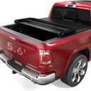 oEdRo Soft Tri-Fold Truck Bed Tonneau Cover Compatible with 2009-2025 Dodge Ram 1500 (Inclu. Classic & New), Fleetside 5.6 Ft Bed w/o Ram Box