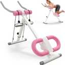 Ab Machine, Adjustable Ab Workout Equipment, Ab Trainer Machine for Abs Workout, Ab Workout Machine for Body Shaping Foldable Waist Trainer at Home Gym