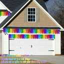 6 Pack 59Ft Rainbow Parade Floats for Trailer Car, Colorful Wavy Foil Fringe Garland Tinsel Streamers Hanging Banner Table Skirts for Graduation Homecoming Holiday Birthday Pride Party (Rainbow)