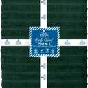 DAN RIVER Pack of 2 Bath Sheet 35x70 Inches, Ribbed Oversized Bath Towels Extra Large, Organic Cotton Towels for Bathroom - Hunter Green