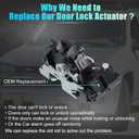 uxcell Front Left Side Power Door Lock Actuator Motor for Ford Focus 2002-2007 for Mercury Cougar 1999-2002 No.937604