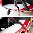 DORENA Motorcycle Brake Clutch Levers Adjustable Compatible with YZF R3 (2015-2025) / YZF R25 (2015-2025) / MT-03 (2016-2025) / MT-25 (2016-2025) CNC (Black/Red)