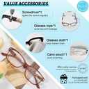 MARE AZZURO Lightweight Reading Glasses Women Retro Rectangle Readers 1.0 1.25 1.5 1.75 2.0 2.25 2.5 2.75 3.0 3.5 4.0 5.0 6.0 (Tortoise)