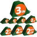 Hair Clipper Guards, Extra Long 3 Inch, 8pcs Green - Compatible with Most Wahl Full Size Hair Clippers, Large Guide Comb Set 3', 2.75', 2.5', 2.25", 2", 1.75", 1.5", 1.25"