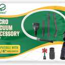 EZ SPARES Micro Cleaning Nozzle Kit,Micro Vacuum Attachment,Universal Vacuum Cleaner Attachment,Mini Micro Kit Keyboard Crevice Cleaning Tool Brush Kit,for Compact Wet Dry Shop Vacuum,Storage Bag Inc