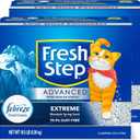 Fresh Step Clumping Cat Litter, Advanced, Extreme Mountain Spring Odor Control, Extra Large, 37 Pounds Total & Clumping Cat Litter, Mfg Date: 11/2025
